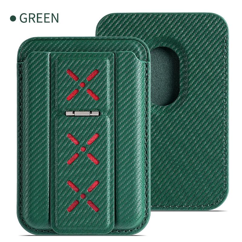 RFID Blocking Leather Wallet Card Holder for Magsafe Magnetic Multifunction Foldable Holder For iPhone 16 15 12 13 14 Samsung S24 S23 Universal Accessorries