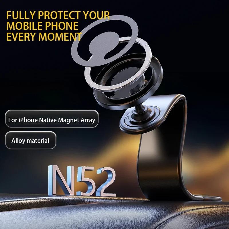 360° Rotation Dashboard Magnetic Phone Holder Universal Car GPS Stand For iPhone 16 15 14 13 12 Pro Max For Samsung S25 S24 S23 Mount Phone Accessories
