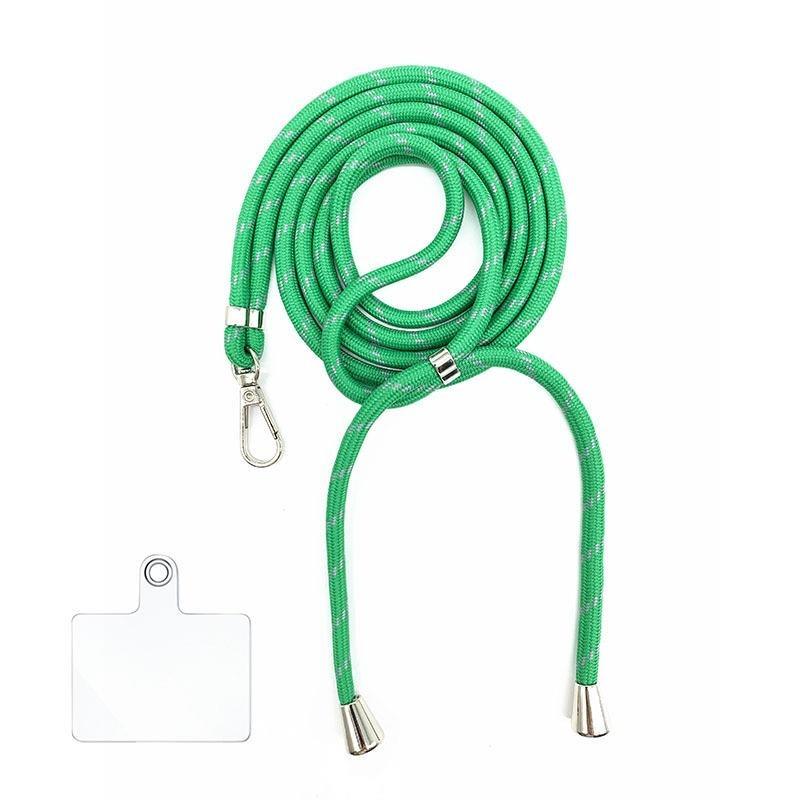 6MM Colorful Adjustable Crossbody Phone Lanyard Strap Mobile Phone Hanging Rope Detachable Rotatable Clasp Phone Neck Straps Anti-lost Lanyards for Telephone Jewelry
