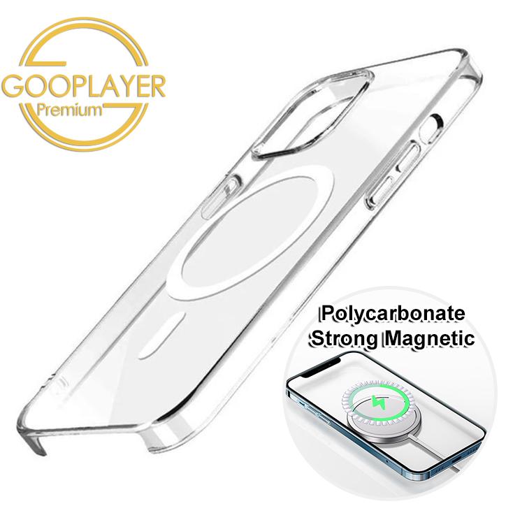 For iPhone 16 15 14 13 Pro Max Phone Case, Premium Clear Magnetic High Definition Hard Precise Camera Cutouts Durable Polycarbonate Construction For Magsafe Non-Yellowing Anti-Fall Full Cover