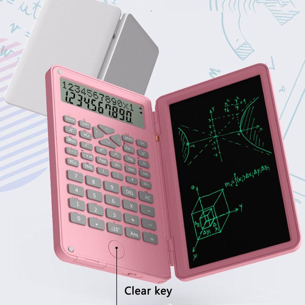 6 inch Digital Drawing Pad Writing Tablet Foldable Desk Scientific Calculators 12-Digit Digital with an Erasable Writing Tablet Large Display Drawing Pad Painting Electronics Tools