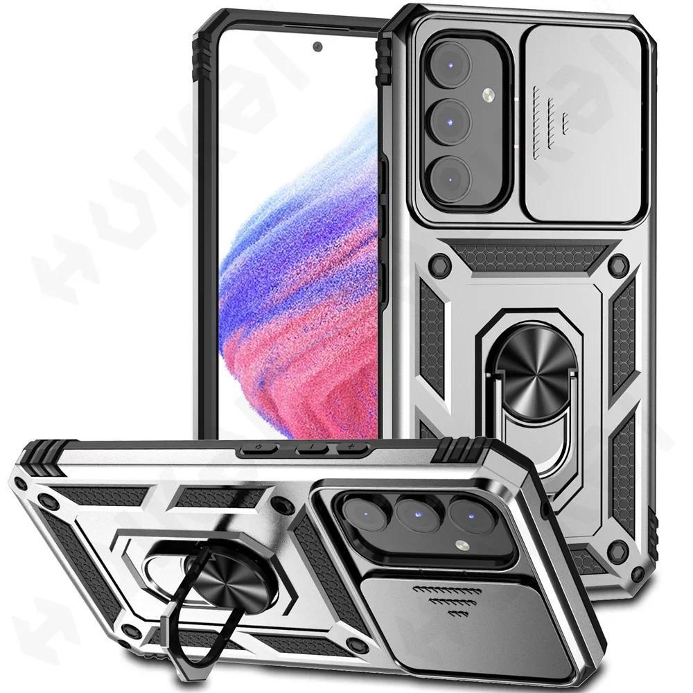 Heavy Duty Protection Magnetic Kickstand Case For Samsung Galaxy A54 A34  A14 S23 S22 S21 Ultra Plus FE Kickstand with Camera Protection Rugged Military-Grade Drop Cover