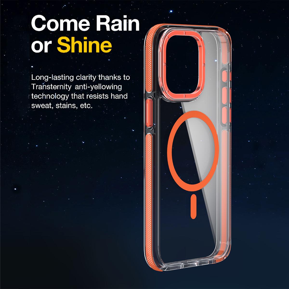 Dual Color Magnetic For Magsafe Wireless Charging Case For iPhone 16 15 14 13 Pro Max Plus Clear TPU Acrylic Hard Cover