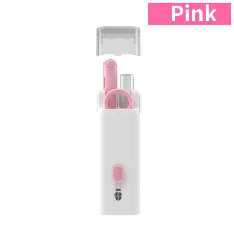 7-in-1 Cleaning Kit Computer Keyboard Cleaner Brush Earphones Cleaning Pen For AirPods iPhone Cleaning Tools Keycap Puller Set