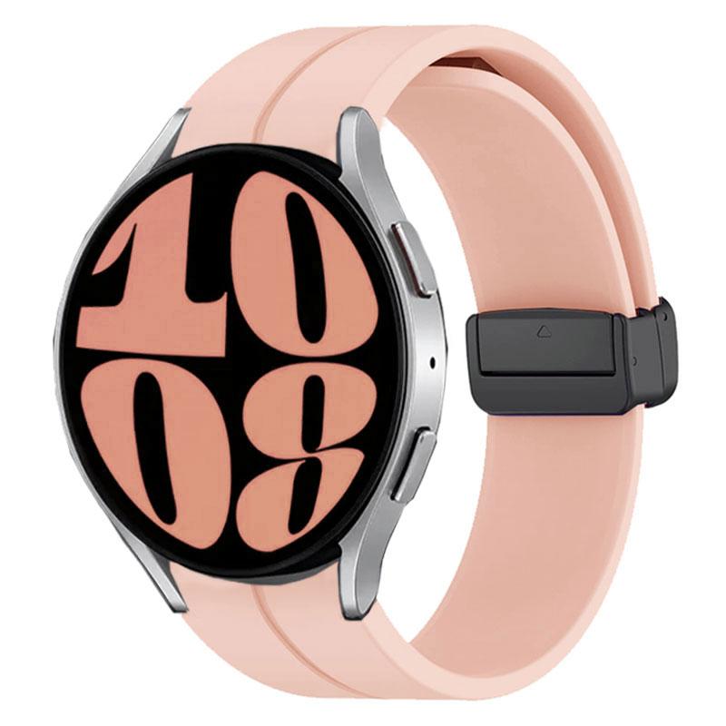 Silicone Band for Samsung Galaxy Watch 6 Classic Strap 47mm 43mm 44mm 40mm Magnetic Buckle Galaxy Watch
