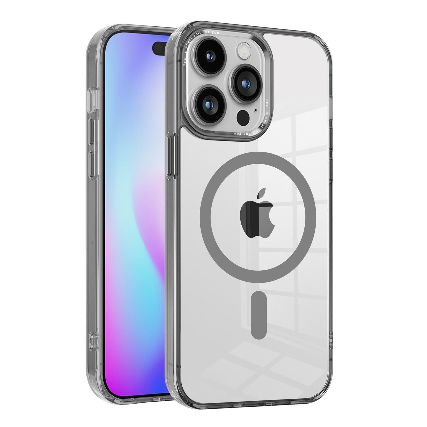 For iPhone 16 15 14 13 12 Plus Pro Max Case, Compatible with MagSafe, All Inclusive Protection, Clear Magnetic Phone Case
