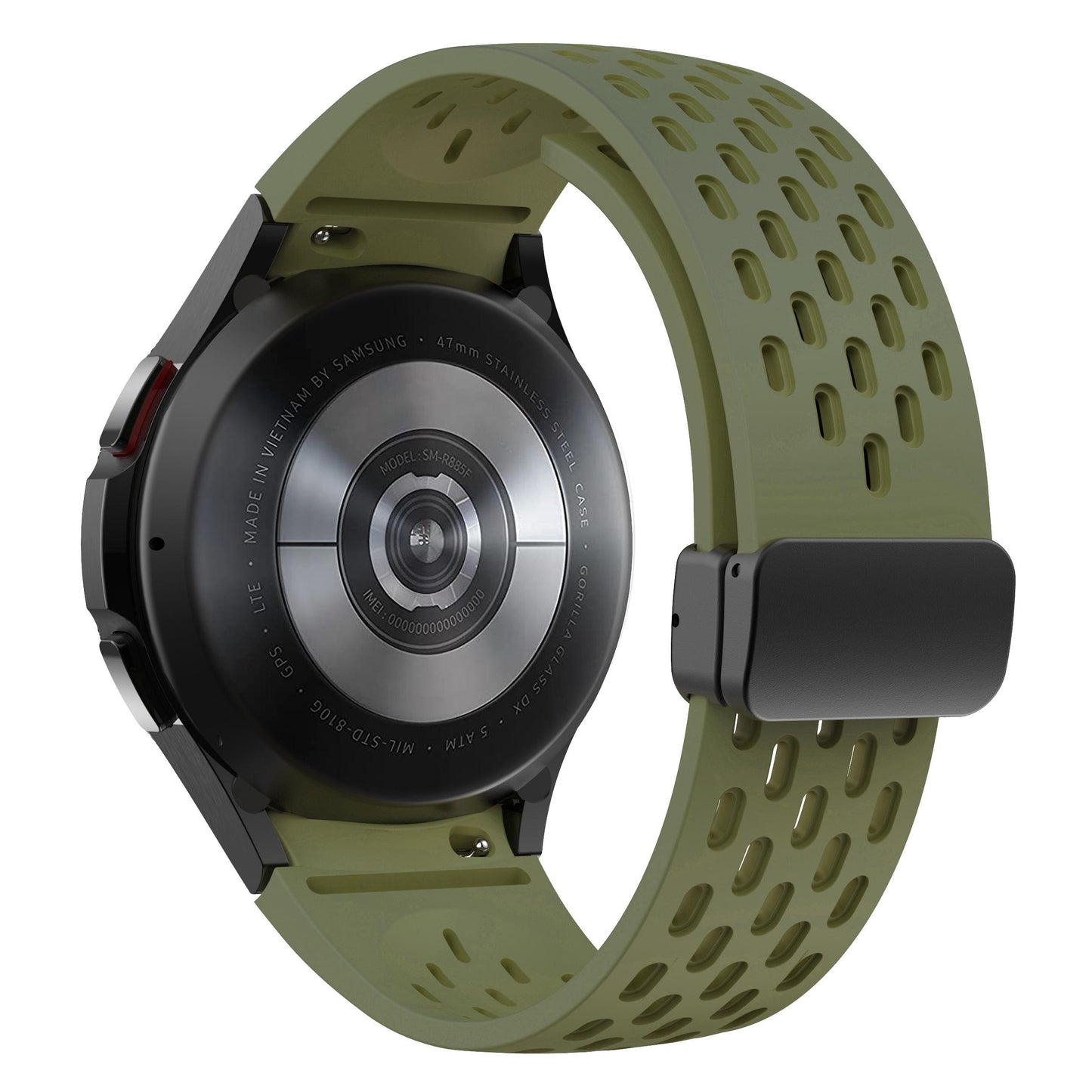 Silicone Strap for Samsung Galaxy Watch 6 5 4 40mm 44mm 5Pro 45mm Magnetic Buckle Band 6 Classic 43mm 47mm No Gaps Bracelet 42mm