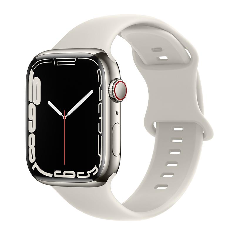 Silicone Strap for Apple Watch Band Ultra 49mm 45/44/42mm Watchbands 41/40mm iwatch Rubber Sport Bracelet on iWatch Series 76543