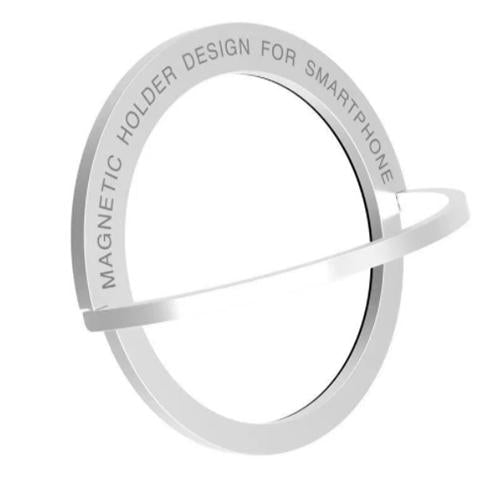 Alloy Build-In Magnet Ring Phone Holder Mag Safe Kickstand Design for iPhone 16 15 14 13 12 & Universal Smart Phones