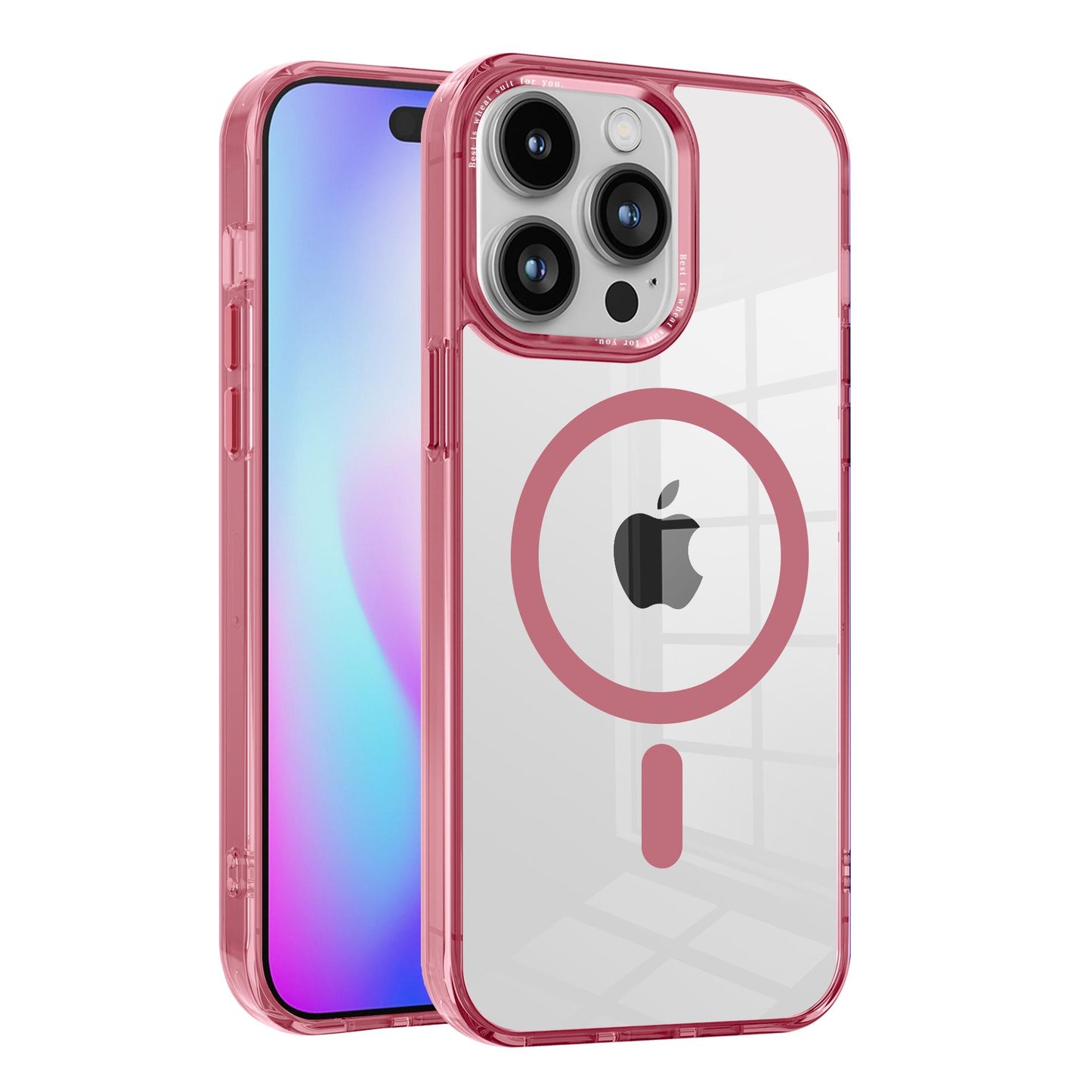 For iPhone 16 15 14 13 12 Plus Pro Max Case, Compatible with MagSafe, All Inclusive Protection, Clear Magnetic Phone Case