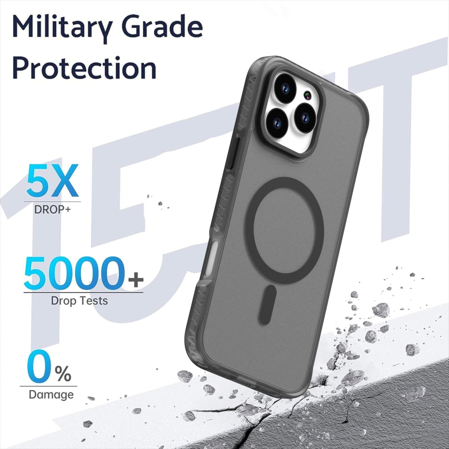 Two-Tune Matte Skin Friendly Strong Magnetic For Magsafe Phone Case For iPhone 16 15 14 13 Pro Max Plus Metal Frame Acrylic Shockproof Bumper Hard Cover
