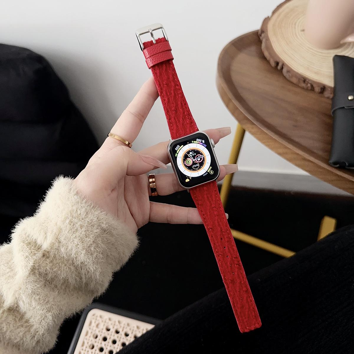 Woolen Wristband for Apple Watch 44mm Band 45 42 38 41 Ultra 49mm Link Bracelet for IWatch Series 9 8 7 6 SE 5 4