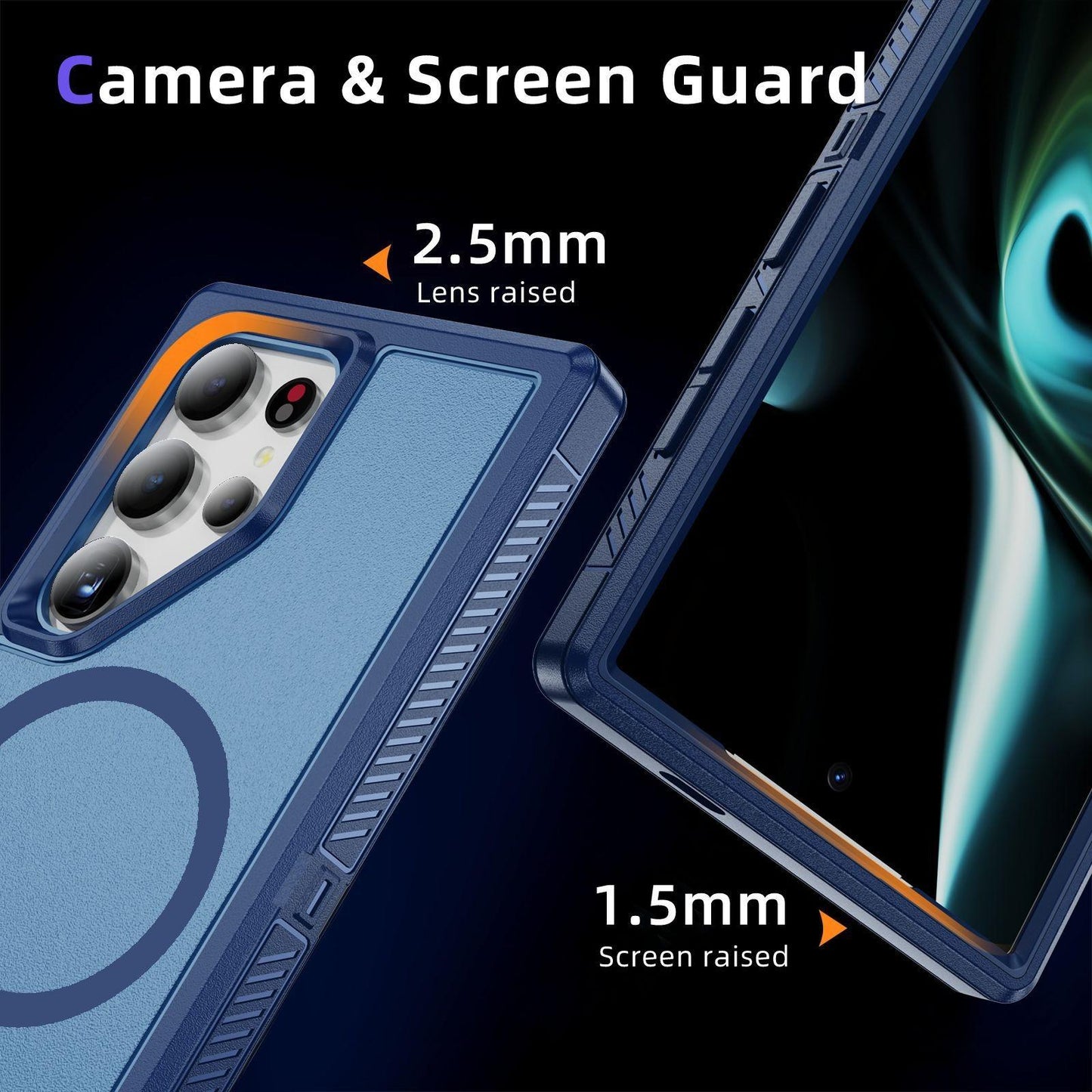 Anti-Dust Anti-Fall Heavy Duty Protection Shockproof Strong Magnetic Phone Case With Kickstand for Samsung S25Ultra S24 S23FE S23 S22 Bumper Matte Hard Full Cover