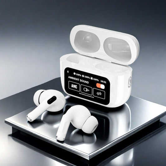A9 pro Earbuds Earphones, Premium Touch Technology Smart Noise-Cancelling Headphones