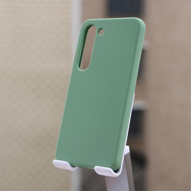 Luxury Liquid Silicone Phone Case For Samsung S25Ultra S24FE S25 S24 S23 S22 S21 Note20, Soft Silicone Shockproof Phone Case With Microfiber Lining