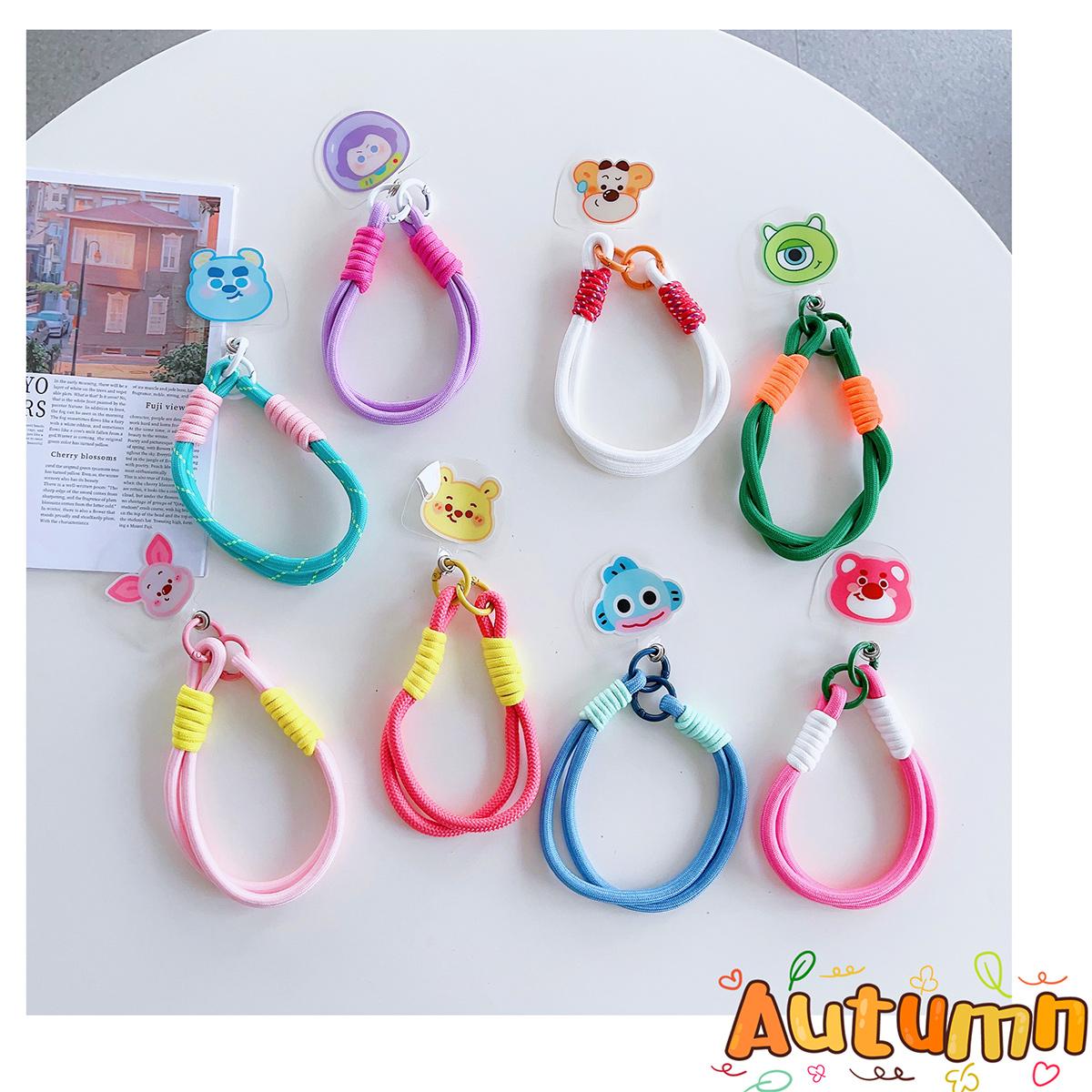 New Cartoon Phone Lanyard, For iPhone Wristband, Colorful Cartoon Lanyard, Safety Card Anti-drop Rope