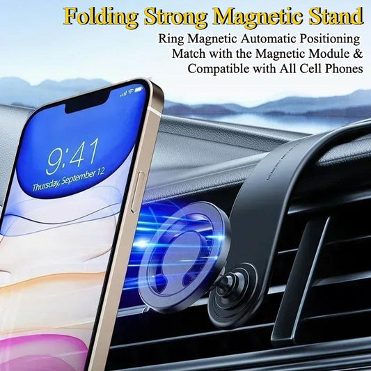 360° Rotation Dashboard Magnetic Phone Holder Universal Car GPS Stand For iPhone 16 15 14 13 12 Pro Max For Samsung S25 S24 S23 Mount Phone Accessories