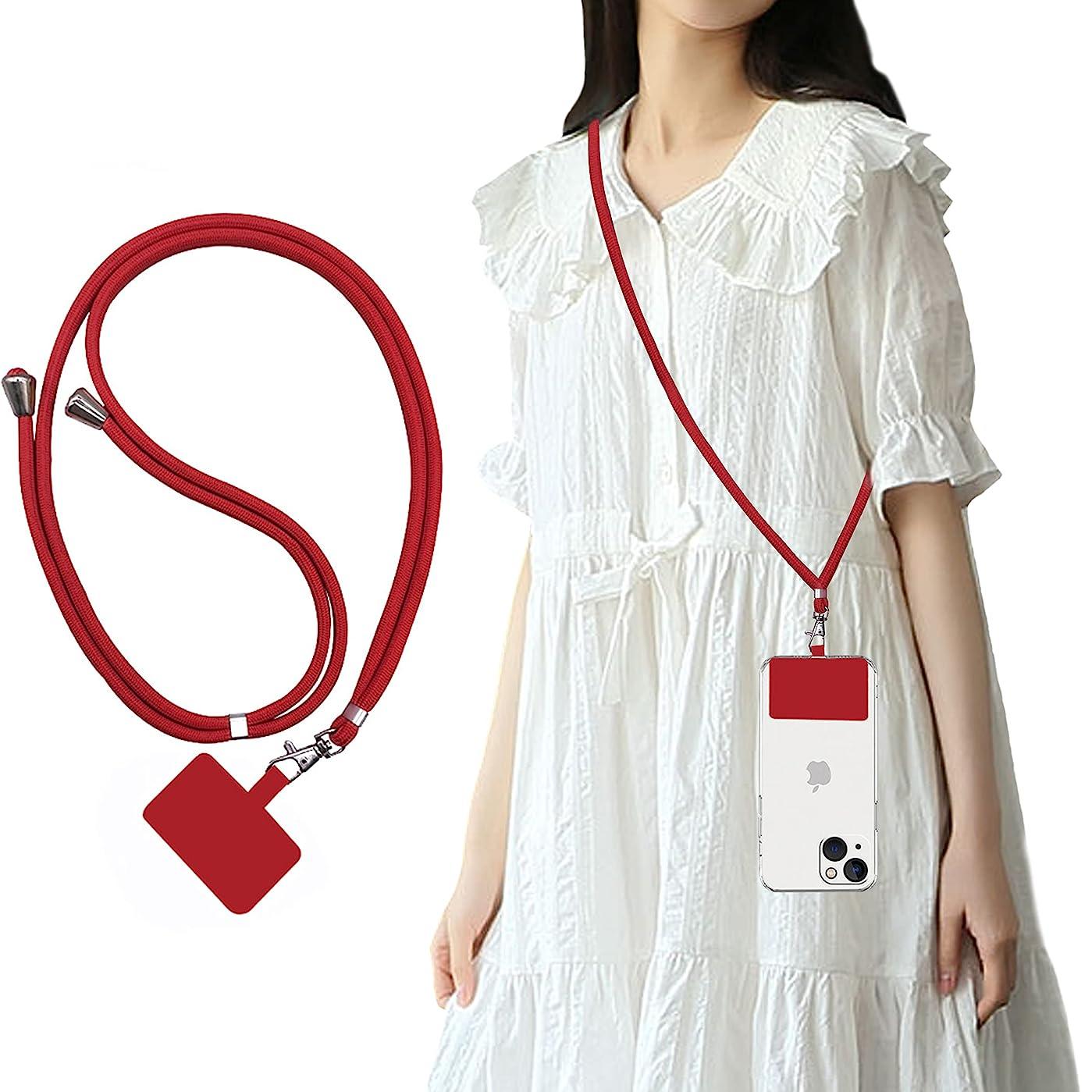 150cm Universal Adjustable Phone Lanyard Strap Mobile Phone Hanging Rope Neck Straps Anti-lost Lanyards Cell Phone Accessories