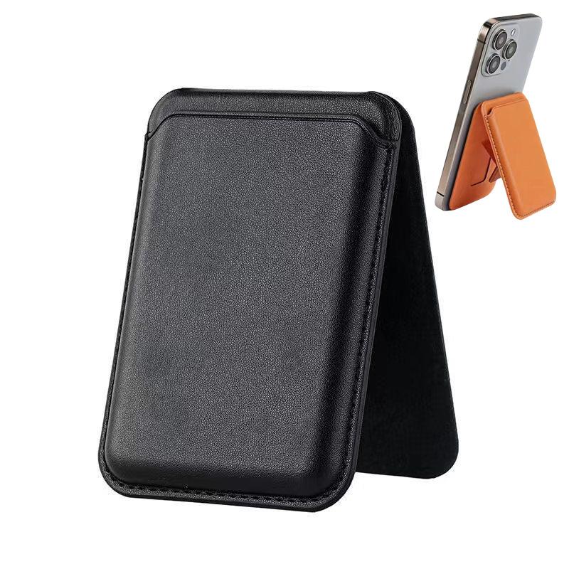 Magnetic Folding Wallet Card Holder Kickstand Leather Case for Magsafe iPhone 16 15 14 13 Pro Max 12 Mini Plus Magnetic Stand Cover