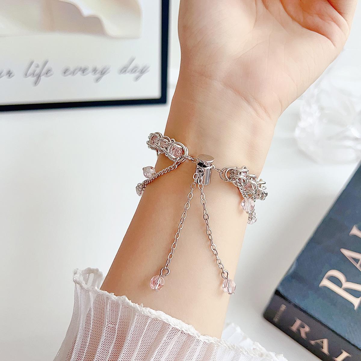 Crystal Tassel Chain Metal Strap for Apple Watch 44mm Band 45 42 38 41 Ultra 49mm Link Bracelet for IWatch Series 9 8 7 6 SE 5 4