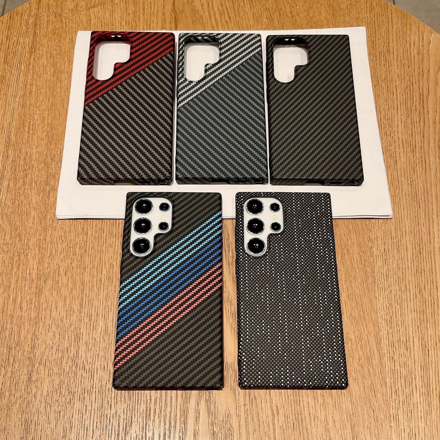 Carbon Fiber Matte Strong Magnetic Ultra Thin Light Phone Case For Samsung S25Ultra S25 S24 S23 S22 Note20Ultra Note10Plus Support Wireless Charging Hard Full Cover