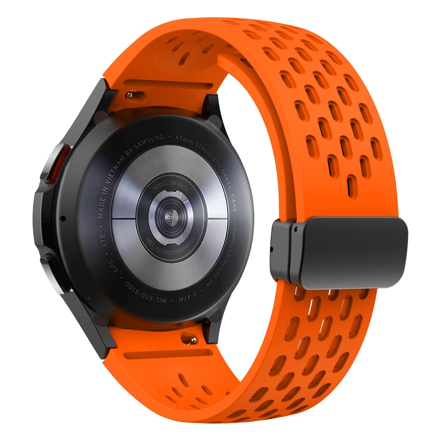 Silicone Strap for Samsung Galaxy Watch 6 5 4 40mm 44mm 5Pro 45mm Magnetic Buckle Band 6 Classic 43mm 47mm No Gaps Bracelet 42mm