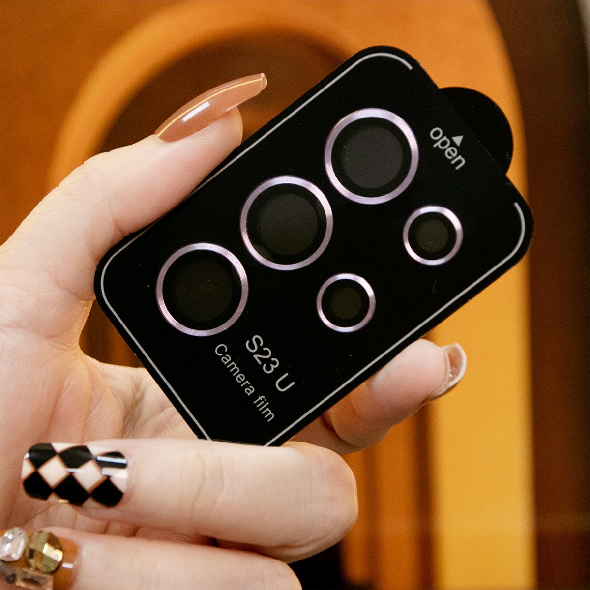Camera Lens Protector Aluminum Alloy Metal Tempered Glass Camera Film For Samsung S25Ultra S25 S25Plus S24 Ultra S24FE