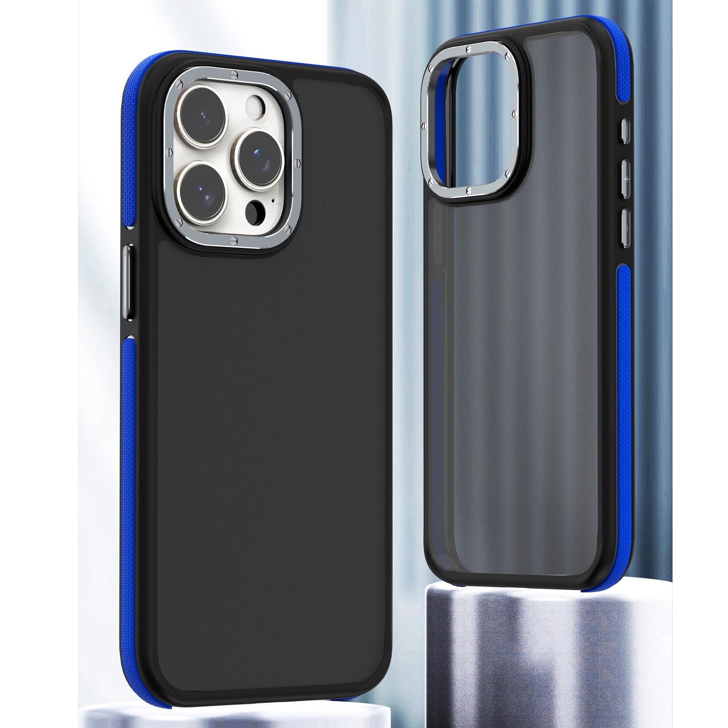 For iPhone 16 15 14 13 12 Pro Max Case, Matte Camera Protection, Luxury Elegant Case Camera Shockproof Hard Cover
