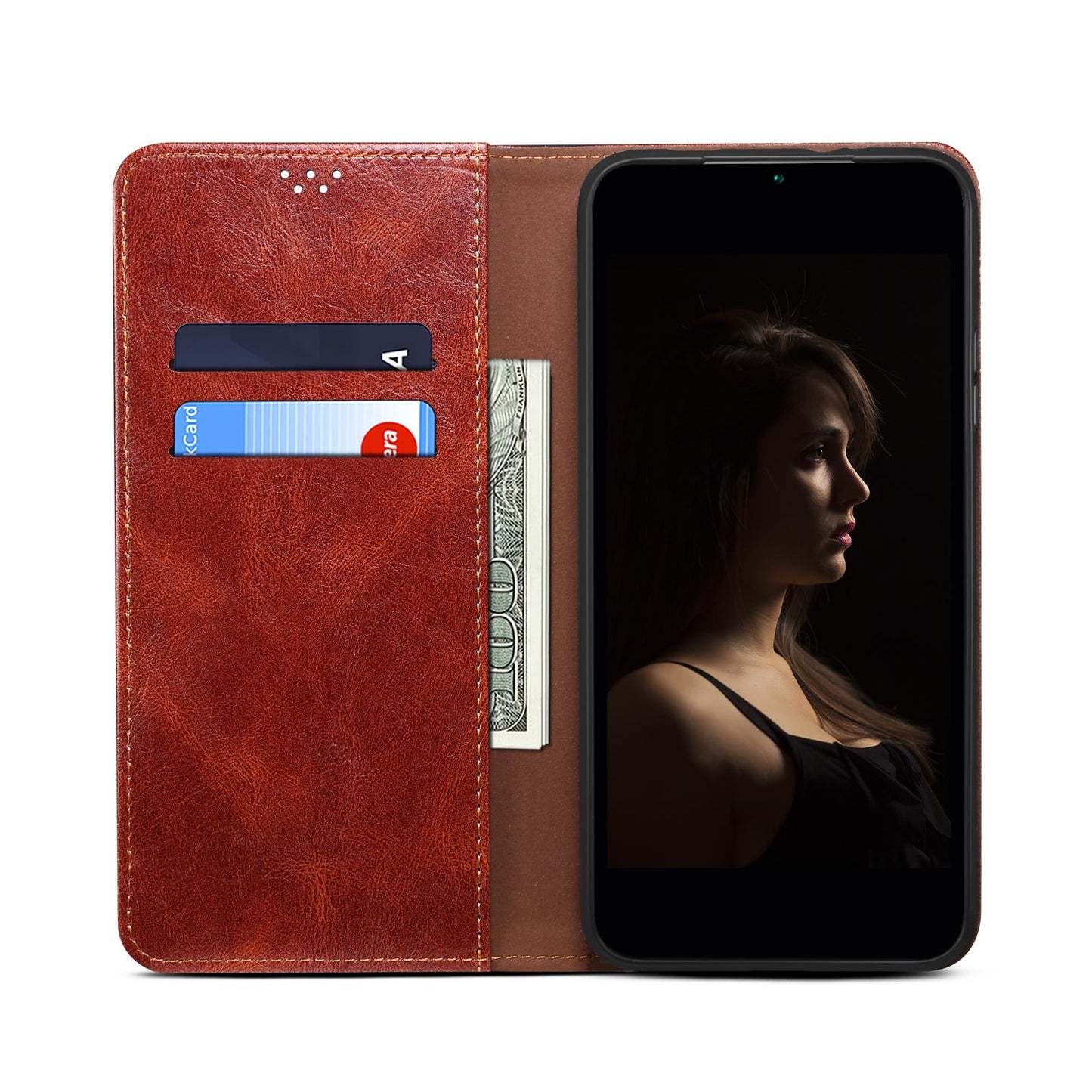 Luxury Retro Leather Flip Cover For Samsung S24 S23 Ultra S22 Plus S21 FE Case Wallet Card Stand Magnetic Book Cover Phone Case