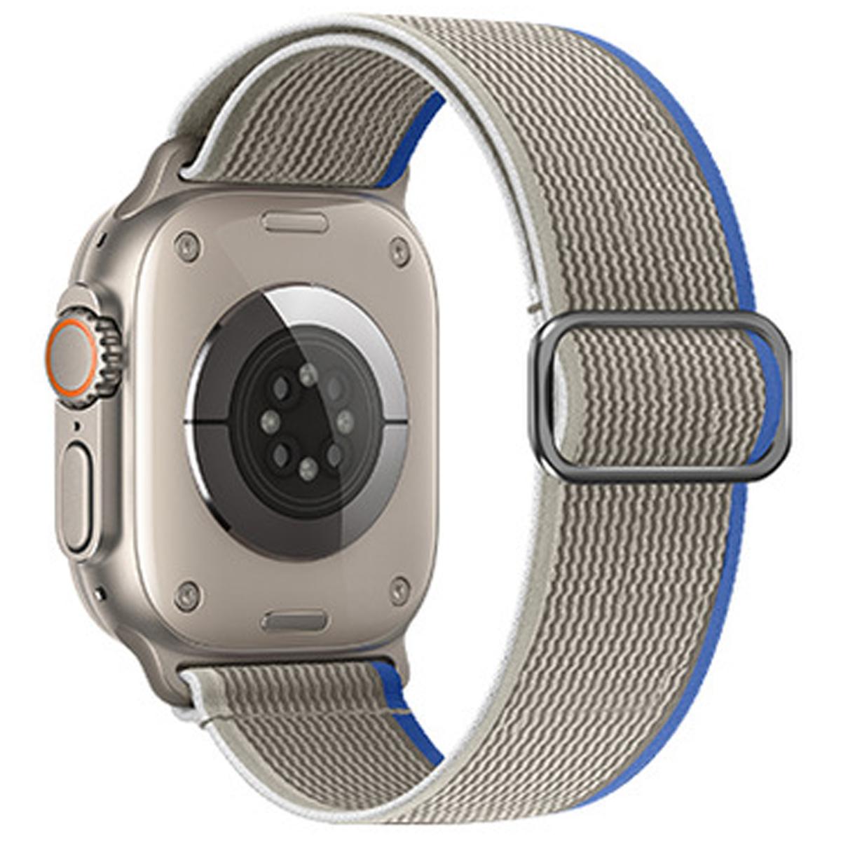 Nylon Woven Elastic Band for Apple Watch 44mm Band 45 42 38 41 Ultra 49mm Link Bracelet for IWatch Series 9 8 7 6 SE 5 4