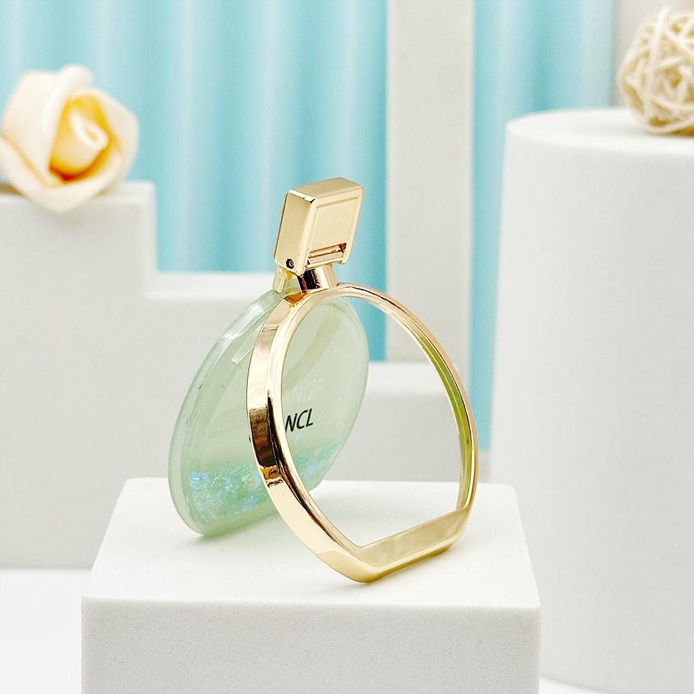 Étui de téléphone avec miroir et support pour bouteille de parfum