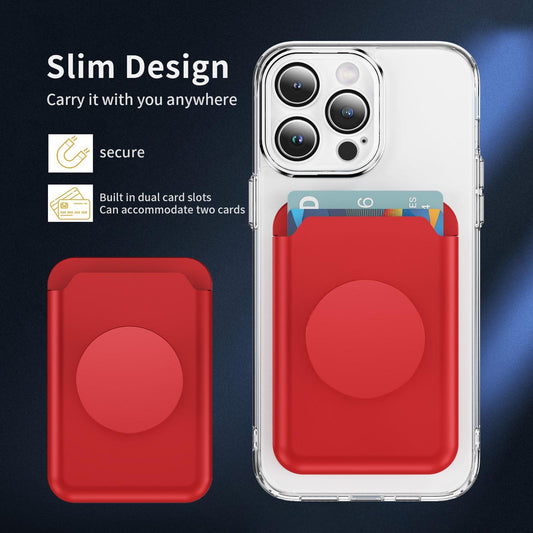Portable Strong Magnetic Wallet Card Holder Pop Stand Kickstand Rubber Card Slot Case for Magsafe for iPhone 16 15 14 13 12 for Samsung S25 S24 S23 Magnetic Ring Stand Cover