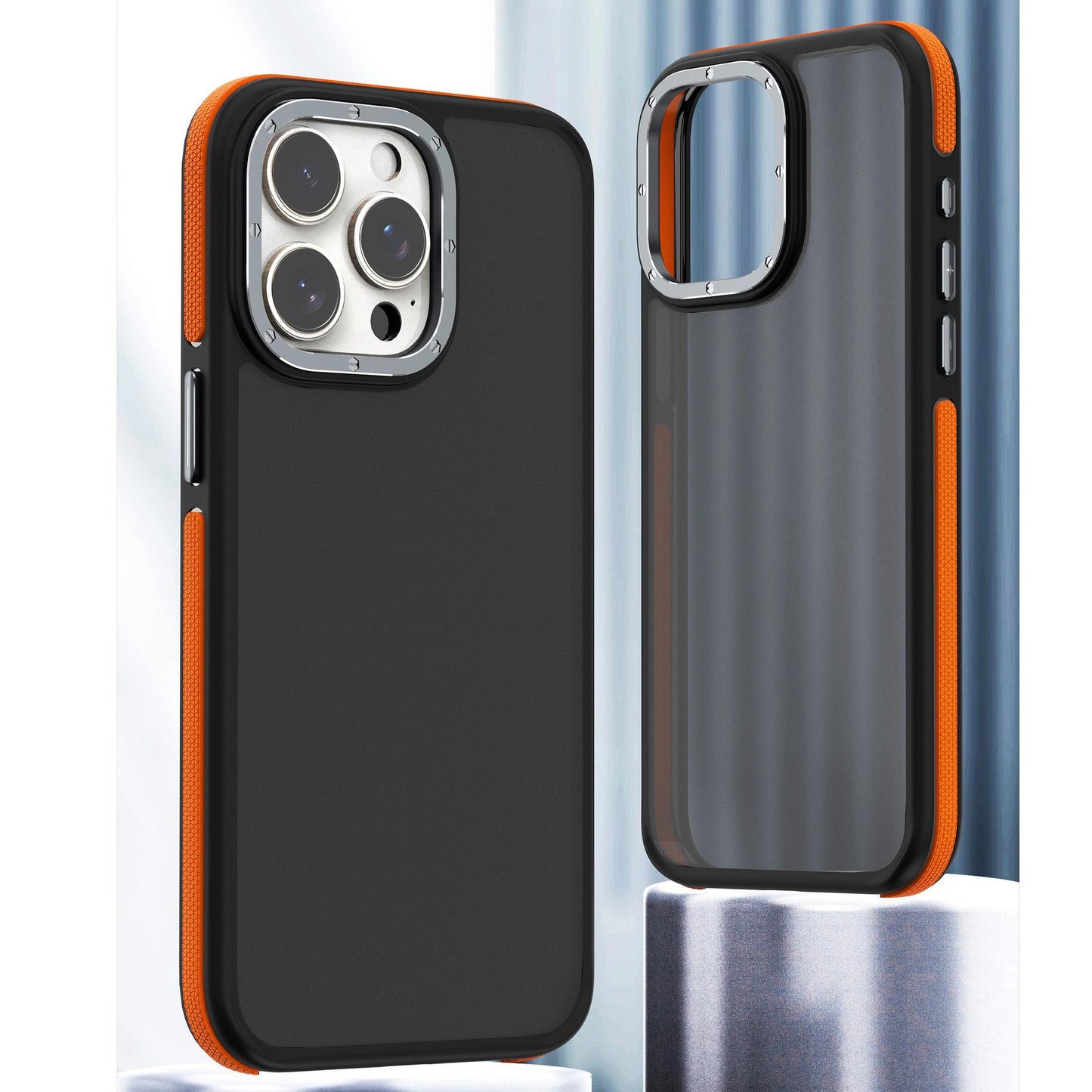 For iPhone 16 15 14 13 12 Pro Max Case, Matte Camera Protection, Luxury Elegant Case Camera Shockproof Hard Cover