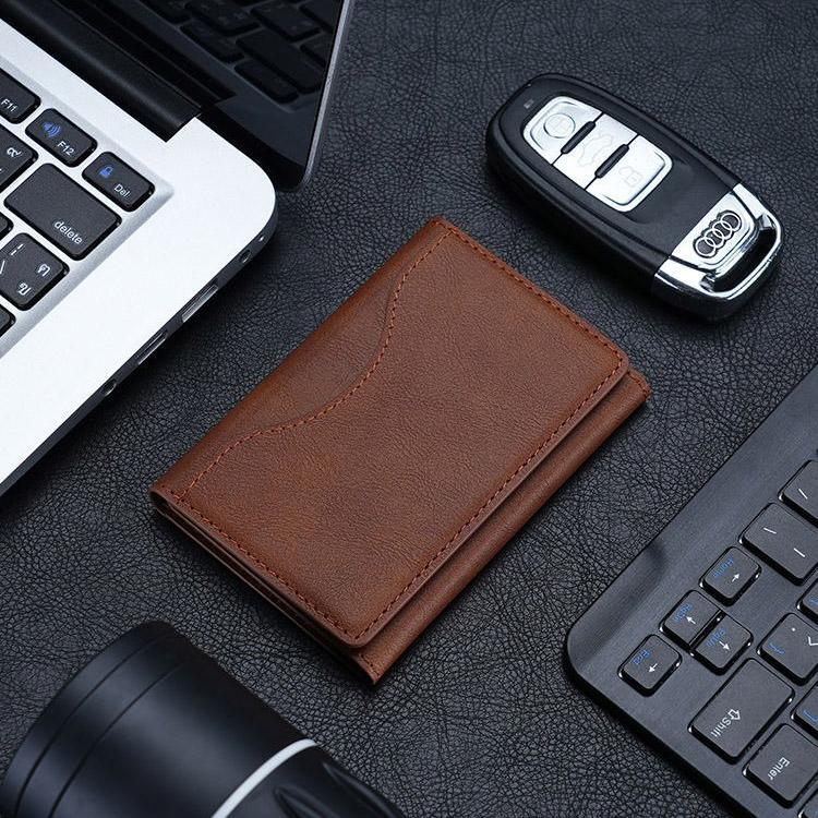 Multi-function Leather Card Case Strong Magnetic Wallet Card Holder Card Bag Case for Magsafe IPhone 16 15 14 13 12 Pro Max Stand Cover