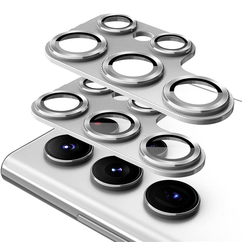 1 Piece Metal Camera Lens Protective For Samsung Galaxy S25 Ultra S24 Plus Aluminum Alloy Lens Glass Screen Protector Film Accessories