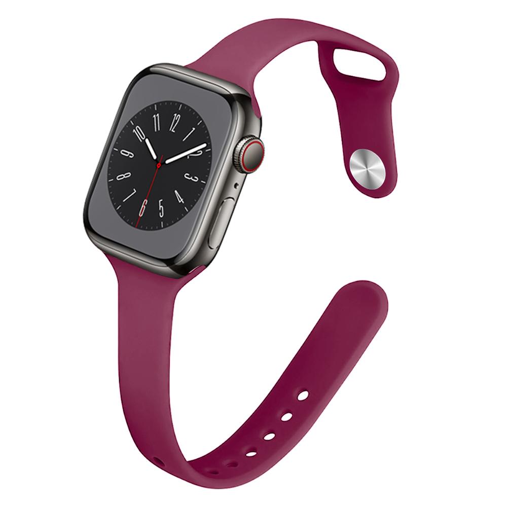 Silicone Sport Strap For Apple Watch Band 44mm 40mm 45mm 49mm 41mm 38mm bracelet iwatch series 9 7 6 5 4 se 8 ultra 2