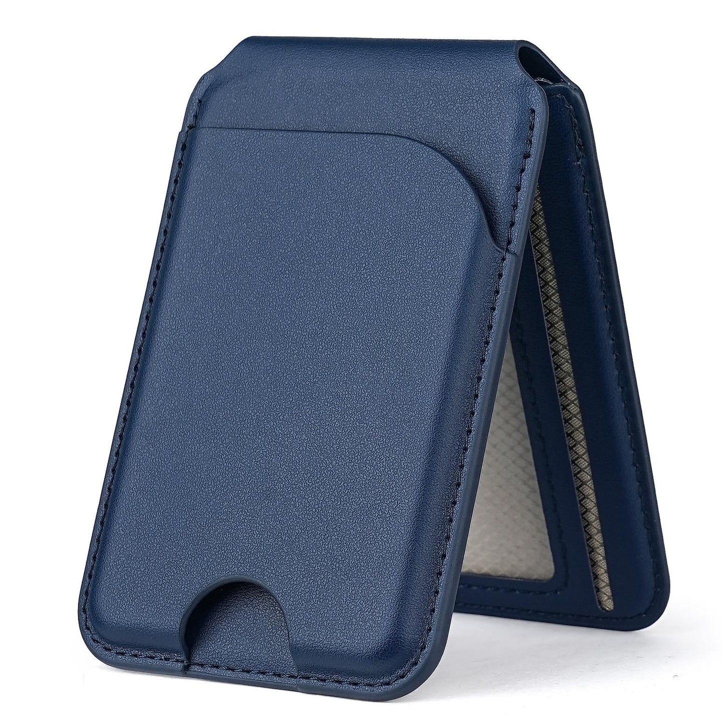 Strong Magnetic Leather Flip Wallet Card Bag Kickstand for Magsafe Holder For iPhone 16 15 14 13 12 For Samsung S25 S24 S23 Universal Phone Accessories
