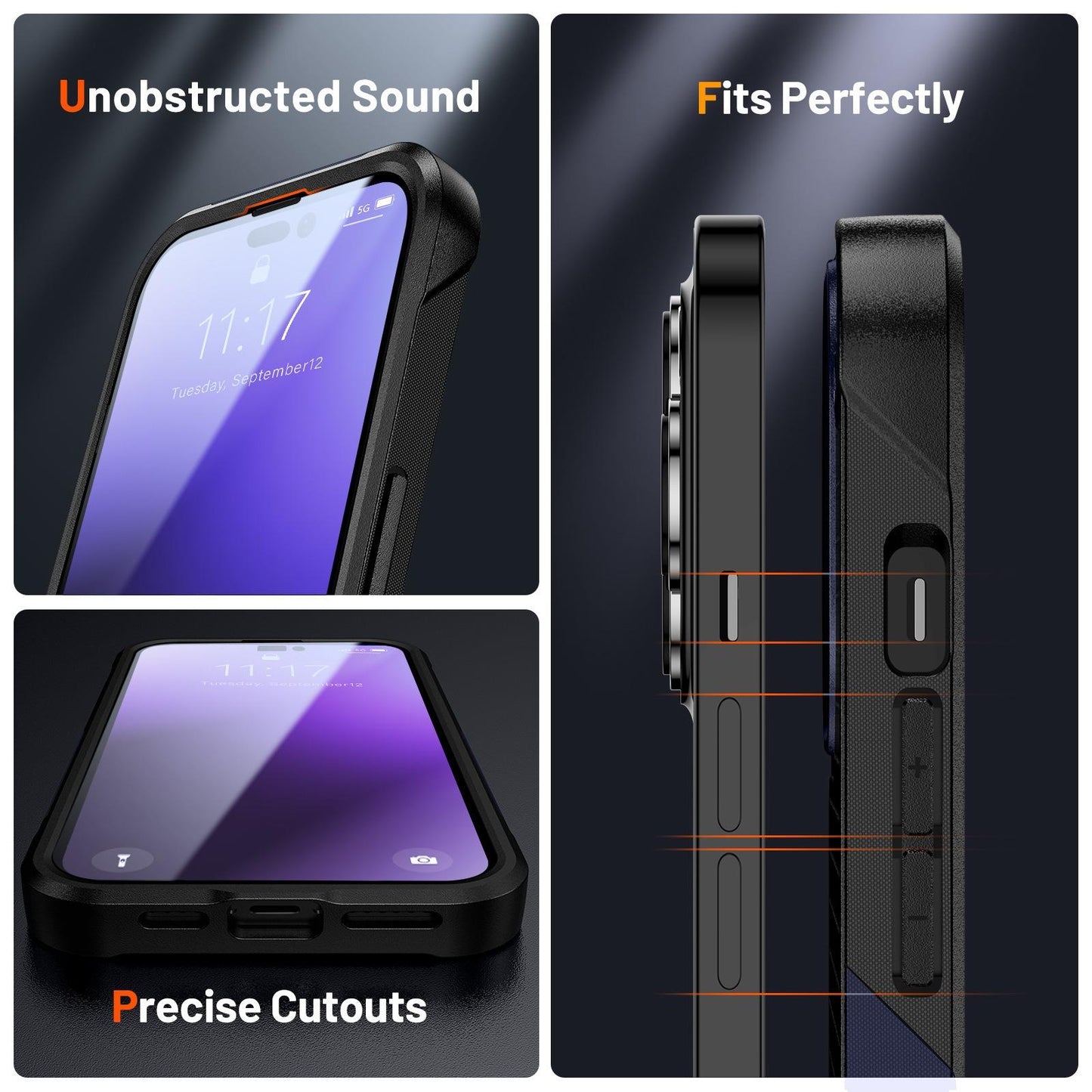 Anti-Dust Fall Heavy Duty Protection Shockproof Phone Case for iPhone 16ProMax 16 15 14 13 12 11 Hard Full Cover
