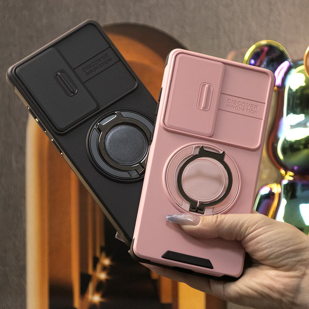 Removable Dust-proof Lens Cap Protection Phone Case 360 Rotating Metal Kickstand For Samsung S25Ultra S24 S23 S22 S21 Note20 A06 A15 A16 A25 A35 A36 A53 A54 A55 Shockproof Cover