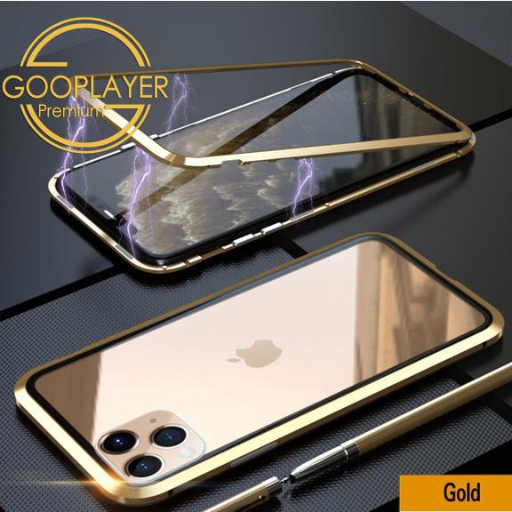 For iPhone 16 15 14 13 12 11 X XS XR XSMax Phone Case, Double Sided Clear Magnetic High Definition Adsorption Metal Tempered Glass Hard Full Cover