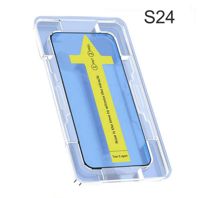 1pc/2pcs/3pcs Install Tool Accessories Tempered Glass For Samsung S25 S24 S23 S22 S21 Note20 Screen Protector film
