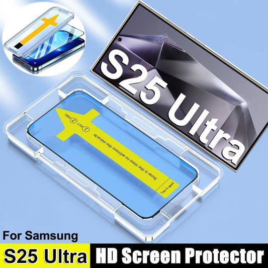 1pc/2pcs/3pcs Install Tool Accessories Tempered Glass For Samsung S25 S24 S23 S22 S21 Note20 Screen Protector film