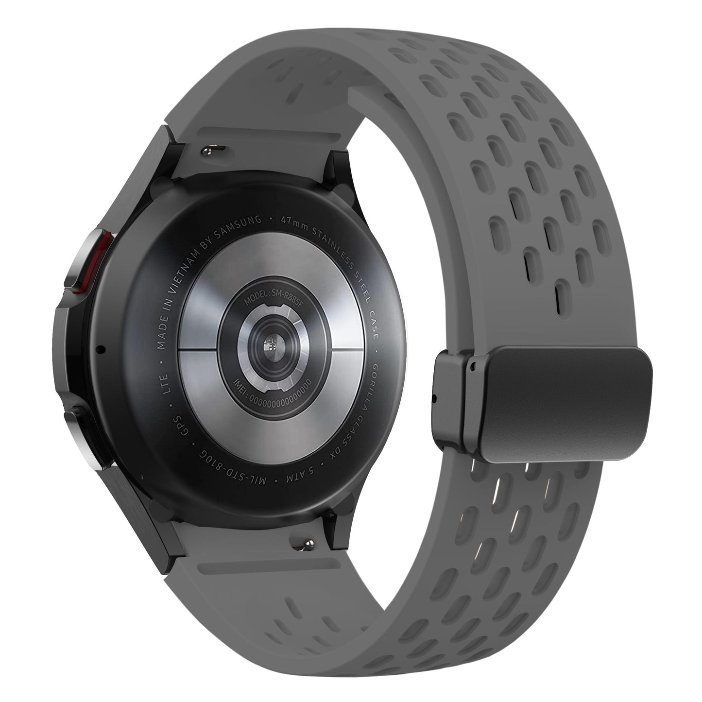 Silicone Strap for Samsung Galaxy Watch 6 5 4 40mm 44mm 5Pro 45mm Magnetic Buckle Band 6 Classic 43mm 47mm No Gaps Bracelet 42mm