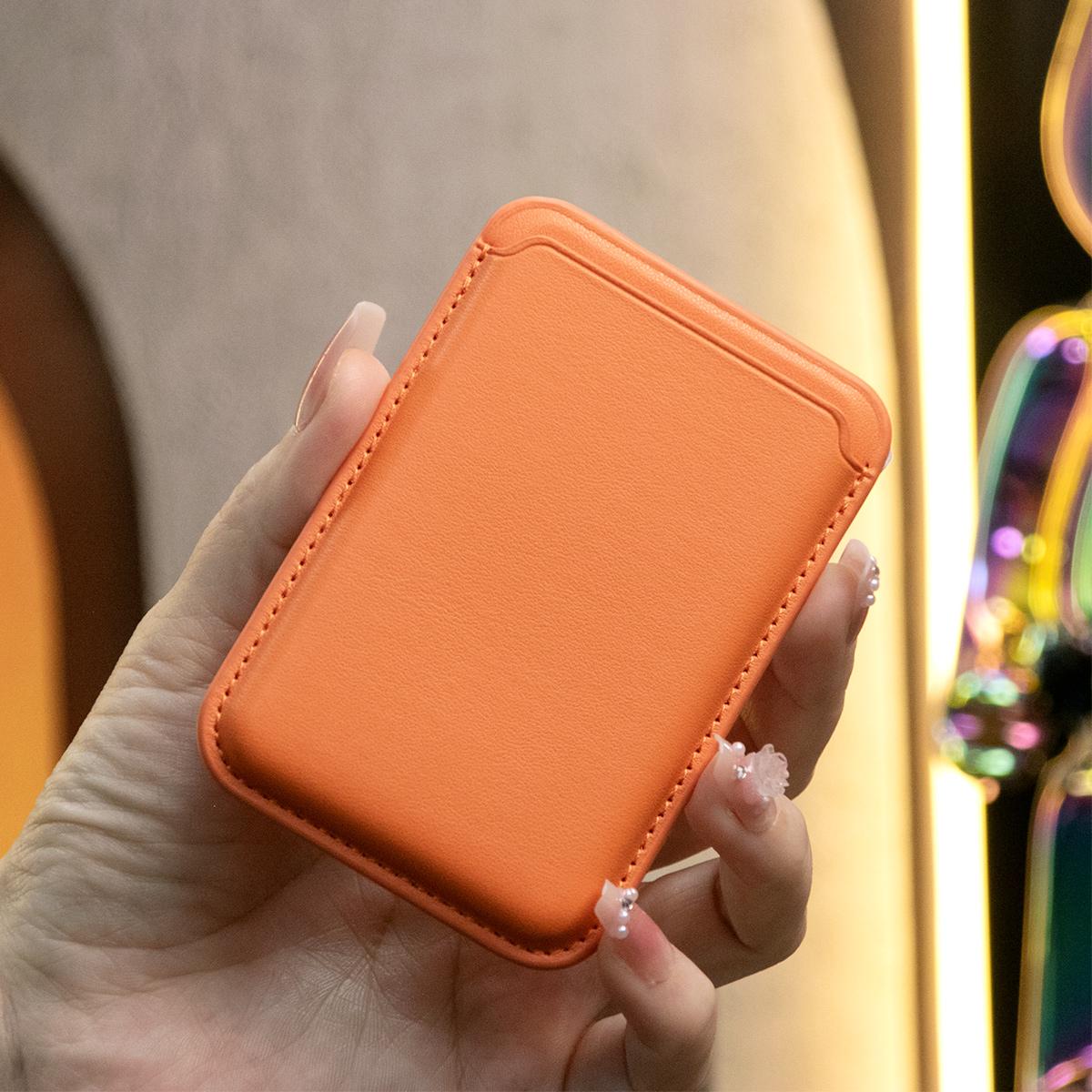 For Magsafe Magnetic Leather Slot Card Holder Wallet Case For iPhone 16 15 14 Pro Max 13 12 For Samsung S24 S23 Ultra Accessories
