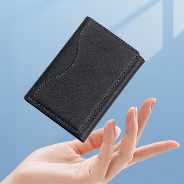 Multi-function Leather Card Case Strong Magnetic Wallet Card Holder Card Bag Case for Magsafe IPhone 16 15 14 13 12 Pro Max Stand Cover