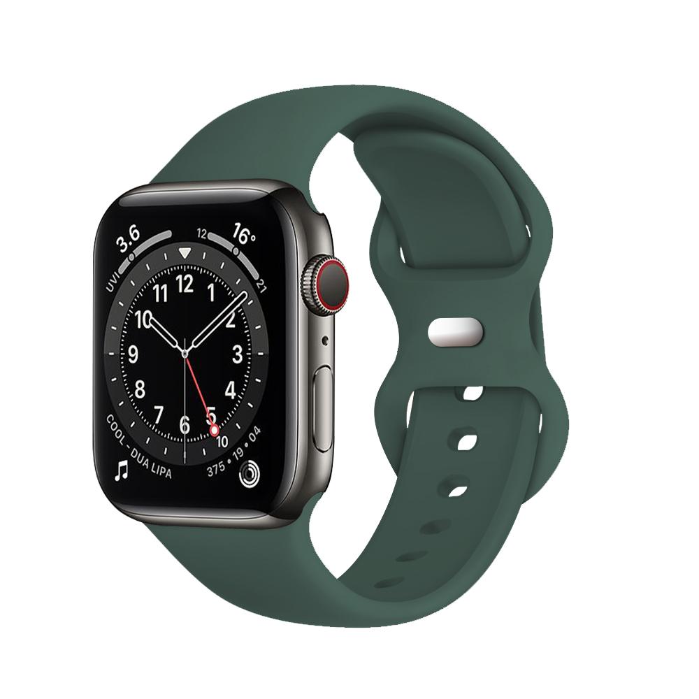 Silicone Strap for Apple Watch Band Ultra 49mm 45/44/42mm Watchbands 41/40mm iwatch Rubber Sport Bracelet on iWatch Series 76543