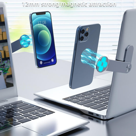 Computer Cell Phone Holder Screen Expansion Stand Magnetic Foldable Adjustable Extender MacBook Portable Office Bracket