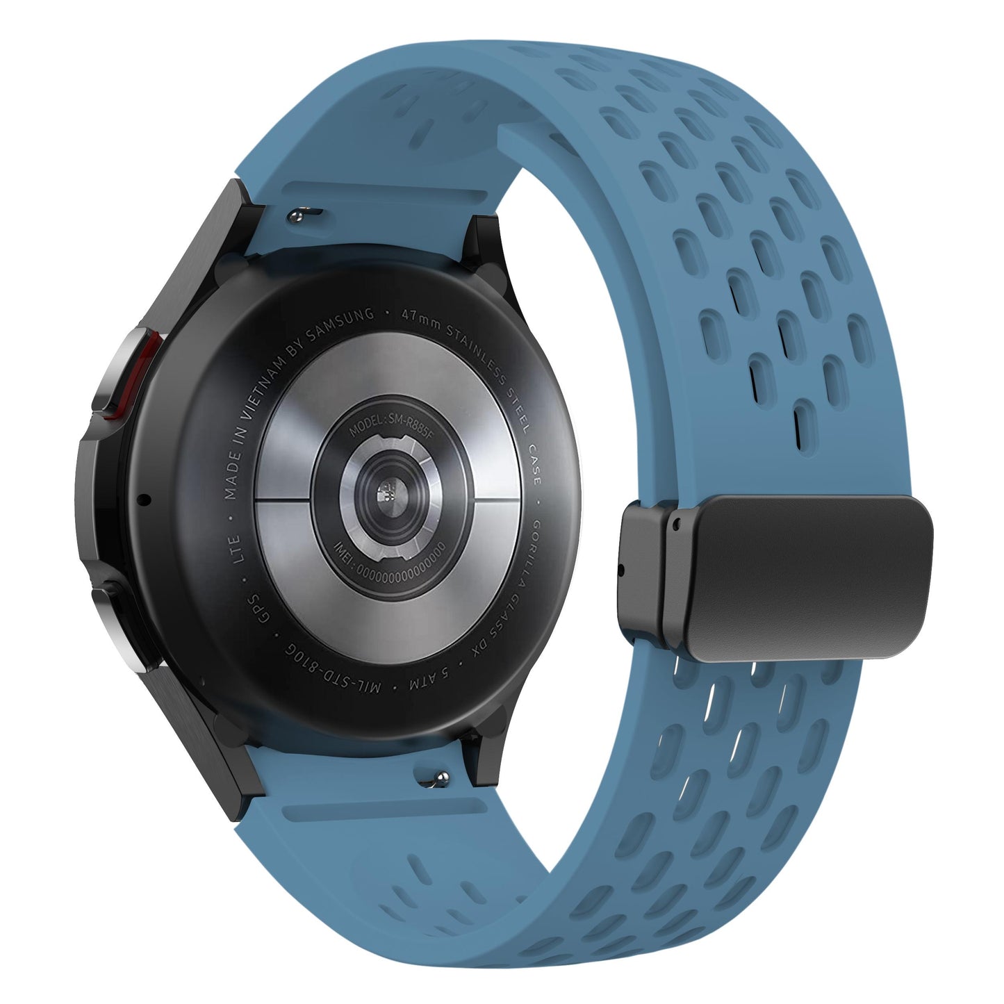 Silicone Strap for Samsung Galaxy Watch 6 5 4 40mm 44mm 5Pro 45mm Magnetic Buckle Band 6 Classic 43mm 47mm No Gaps Bracelet 42mm
