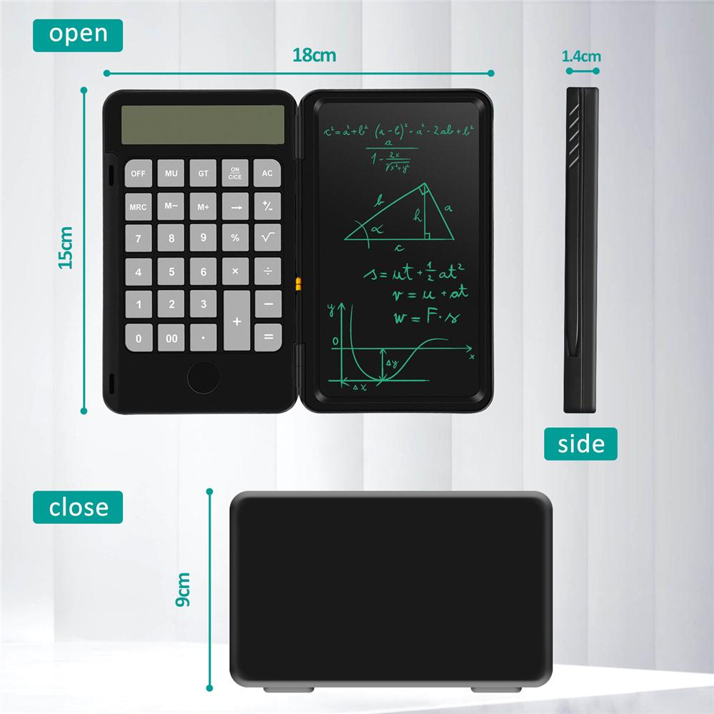 6.5 inch Calculator Writing Tablet Portable Smart LCD Graphics Handwriting Pad Board drawing tablet paperless with rechargeable Drawing Pad Painting Electronics Tools