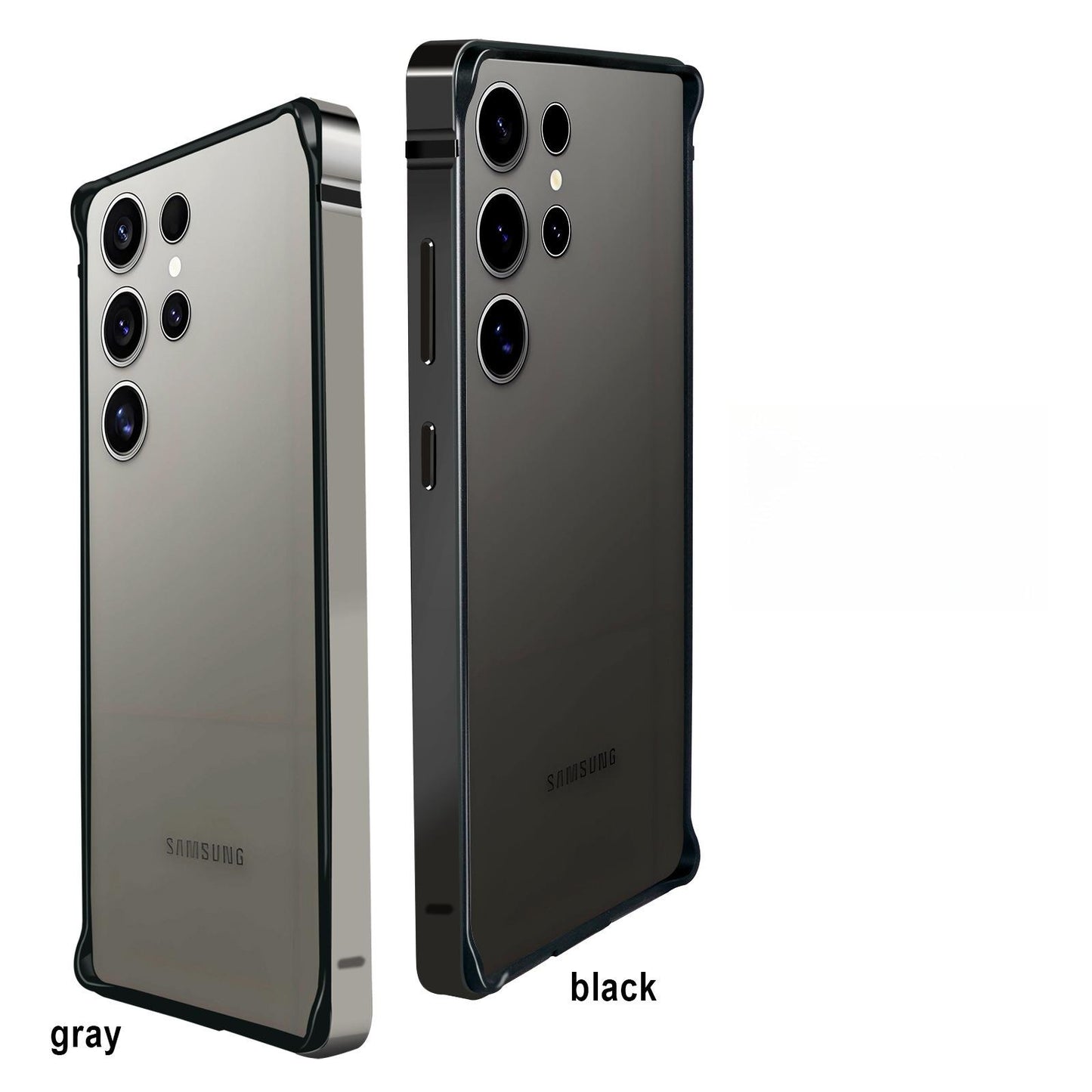 Ultra-Thin Full Metal Border TPU Anti-collision Angle Phone Case For Samsung S25Ultra Hand Feel Friendly Hard Full Cover